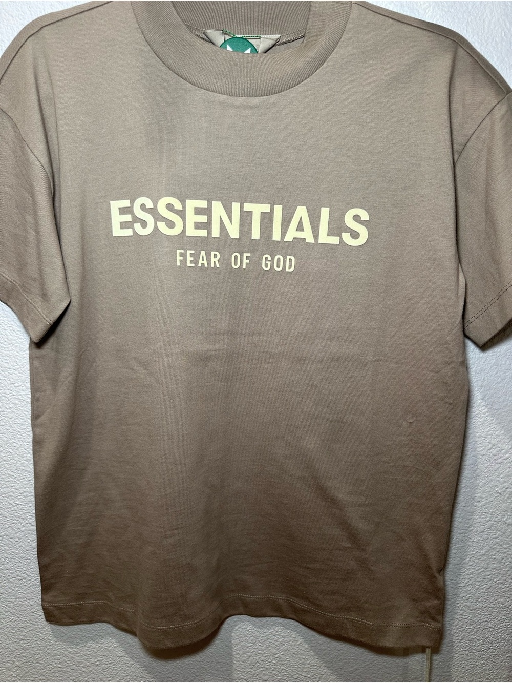 Fear of God ESSENTIALS Crewneck Tee in Taupe